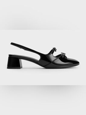 Charles & Keith Dorri Double-Bow Slingback Pumps